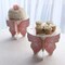 2 White Pink Glitter Butterfly Cake Stands Wedding Party Events Home Decorations